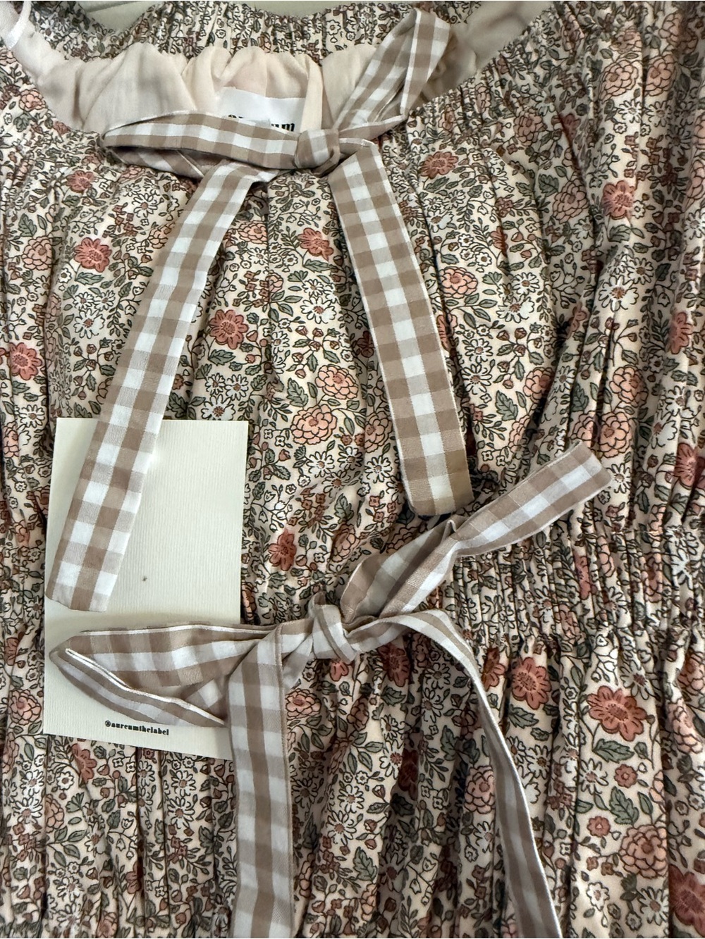 AUREUM Floral Smocked Mini Dress - Picture 2 of 4